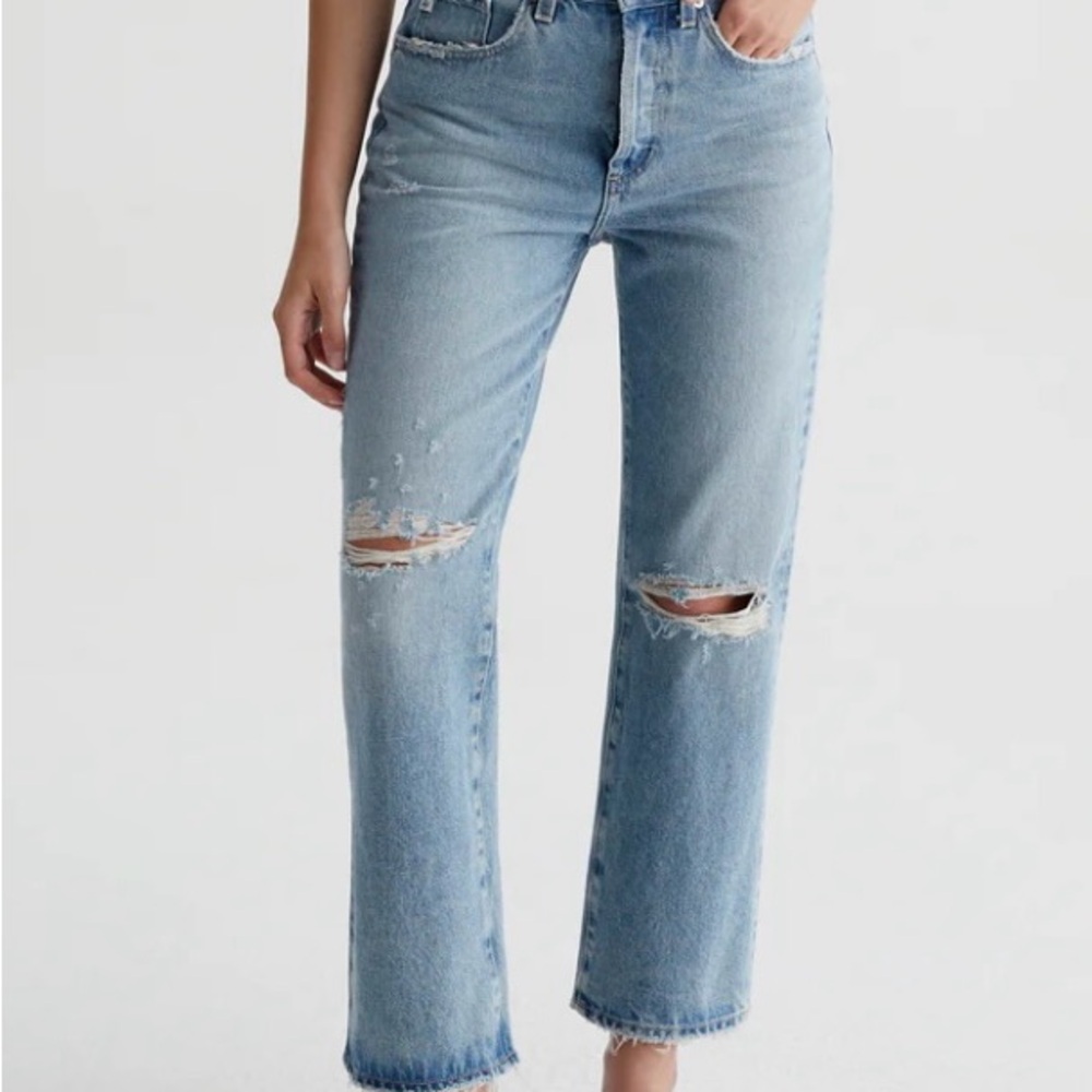 AG Adriano Goldschmied Kinsley cropped Jeans size 32 NWT